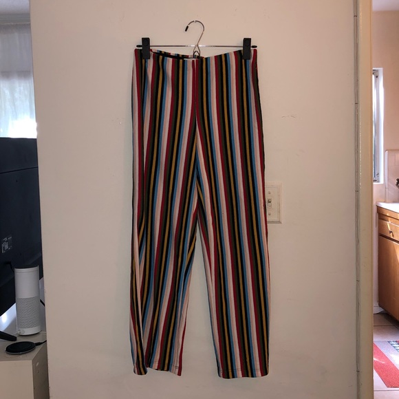 Urban Outfitters Pants - Urban outfitters multicolor stripe pants crop